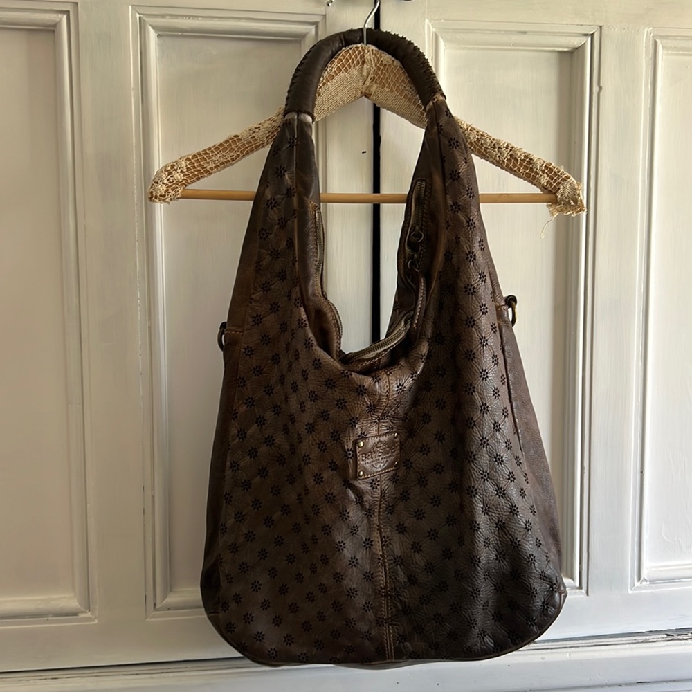Gorgeous brown leather bag from Italy